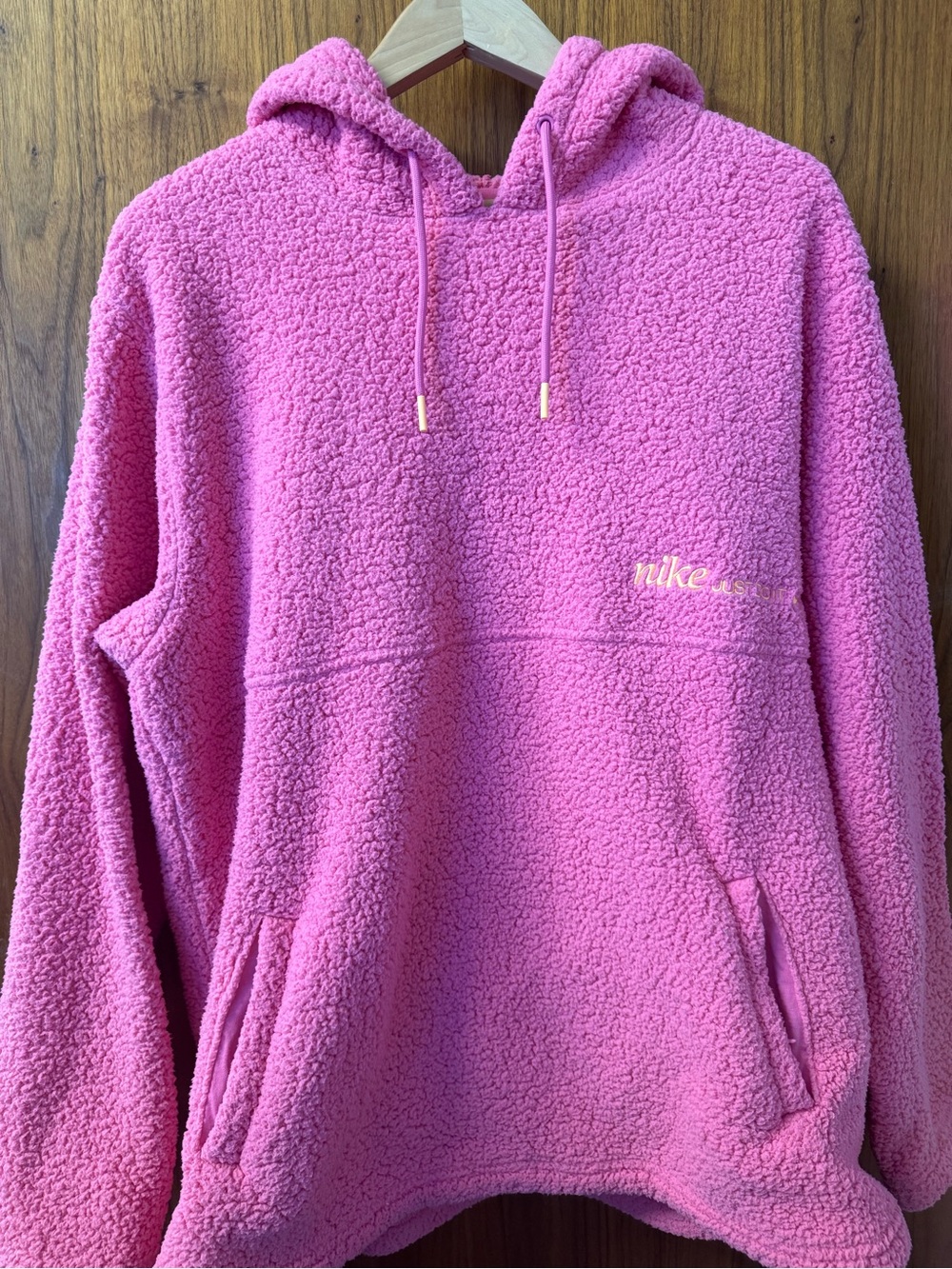 Nike Pink Sherpa Hoodie for Women